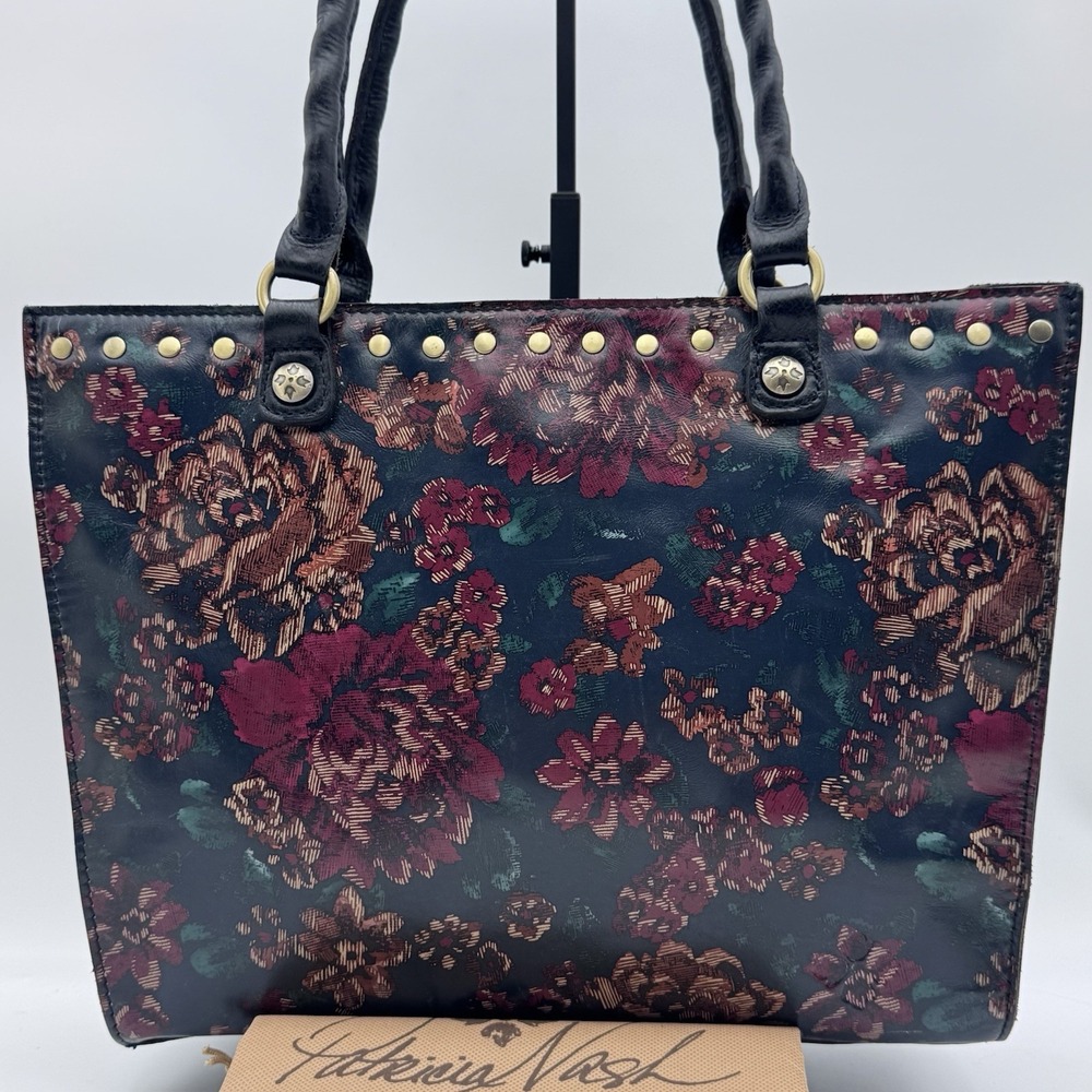 PATRICIA NASH Women's Tote Zancona Fall Tapestry Leather Shoulder Bag + Dust Bag